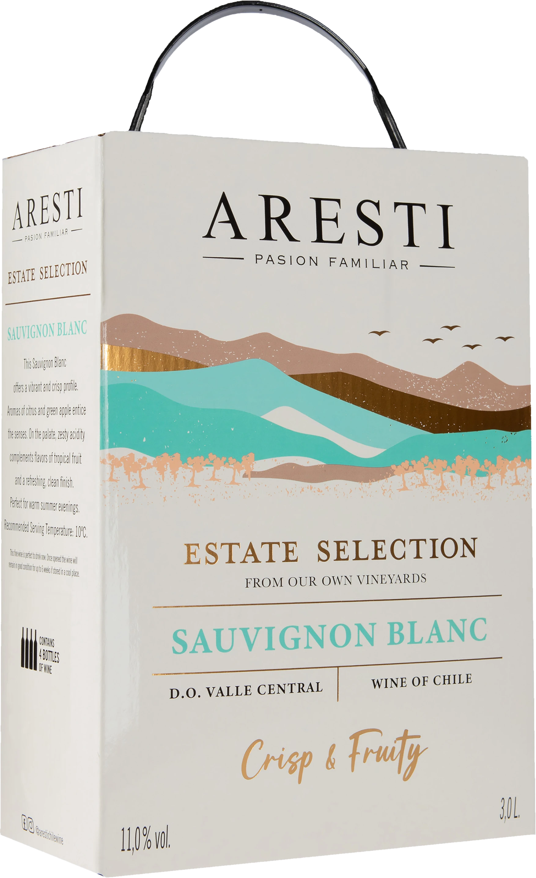 Aresti Estate Selection Sauvignon Blanc 2025 hanapakkaus